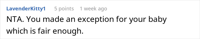 Comment thread about bringing baby to child-free wedding. Comment thread about bringing baby to child-free wedding.