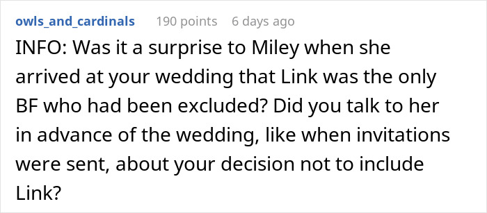 Friend Angry Her Rude BF Isn’t Invited To Wedding, Livid Couple Refuses To Put Up With Him Friend Angry Her Rude BF Isn’t Invited To Wedding, Livid Couple Refuses To Put Up With Him