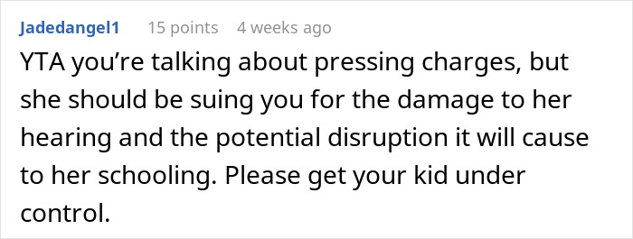Reddit comment discussing legal actions regarding refusing payment and toddler's concussion. Reddit comment discussing legal actions regarding refusing payment and toddler's concussion.