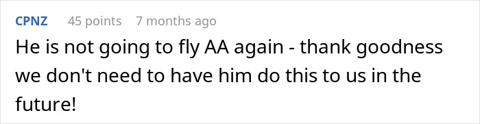 Comment about an entitled plane passenger's tantrum after being denied a seat on a flight. Comment about an entitled plane passenger's tantrum after being denied a seat on a flight.