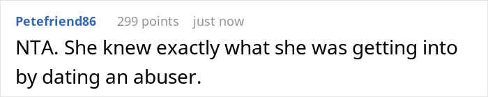 A Reddit comment discussing an ex-friend's brother in a hospital-related scenario. A Reddit comment discussing an ex-friend's brother in a hospital-related scenario.