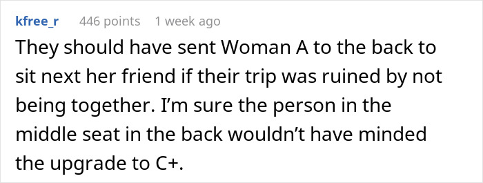 Woman Pays For Premium Seat On Long Flight, Verbally Abused By Two Ladies When She Refuses To Move Woman Pays For Premium Seat On Long Flight, Verbally Abused By Two Ladies When She Refuses To Move