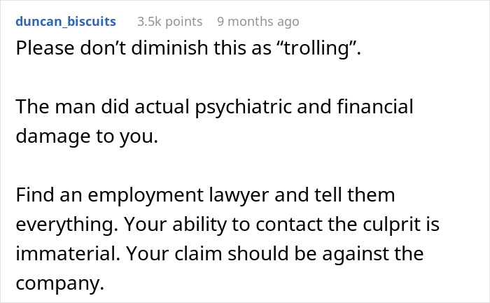 Text advice on employment issue related to career sabotage by IT guy. Text advice on employment issue related to career sabotage by IT guy.