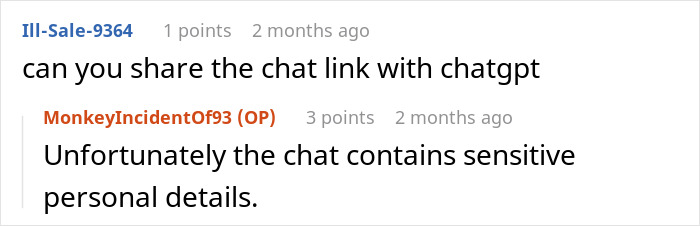 ChatGPT aids tenant in case against landlord; sensitive chat details discussed. ChatGPT aids tenant in case against landlord; sensitive chat details discussed.