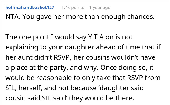 Reddit comment discussing party etiquette, emphasizing importance of RSVP for events. Reddit comment discussing party etiquette, emphasizing importance of RSVP for events.