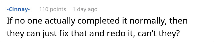 Reddit comment related to HR director's mental breakdown incident. Reddit comment related to HR director's mental breakdown incident.