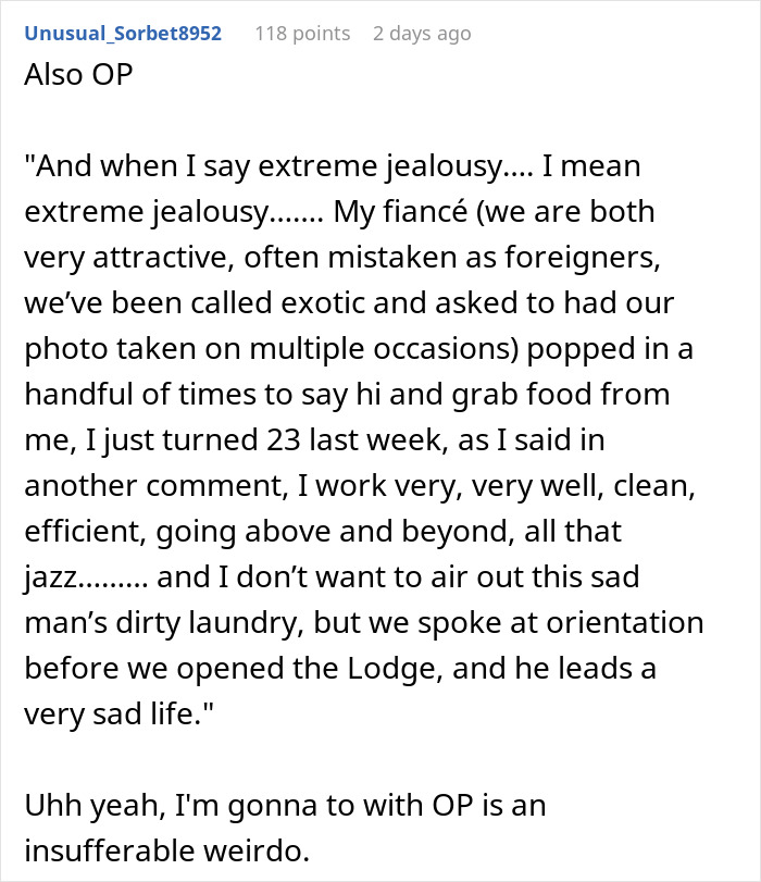 Text message discussing jealousy and unexpected job situation, highlighting "I Was Never Fired" keyword. Text message discussing jealousy and unexpected job situation, highlighting "I Was Never Fired" keyword.