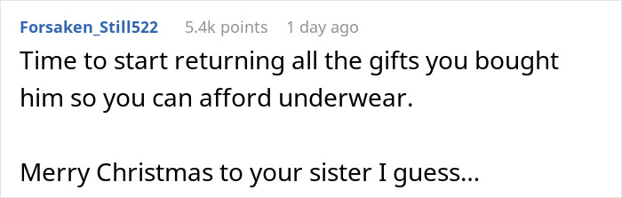 Reddit comment reacting to a man's surprise going wrong, trending online. Reddit comment reacting to a man's surprise going wrong, trending online.