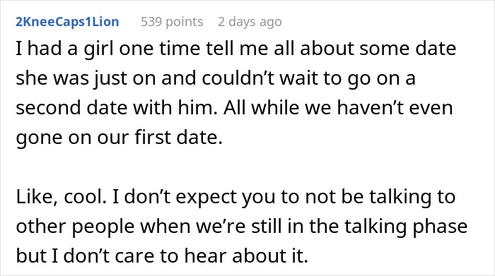 Text exchange about a girl discussing a date while in the talking phase with someone else. Text exchange about a girl discussing a date while in the talking phase with someone else.