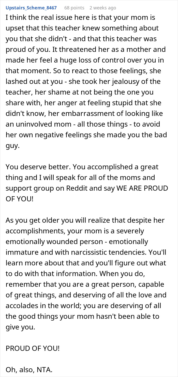 Mom Disappointed Daughter Thinks Winning Cooking Contest Is An Achievement Mom Disappointed Daughter Thinks Winning Cooking Contest Is An Achievement