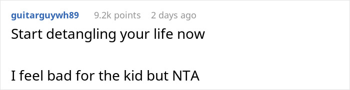 Reddit comment suggesting advice in a relationship dispute, gaining 9.2k upvotes. Reddit comment suggesting advice in a relationship dispute, gaining 9.2k upvotes.