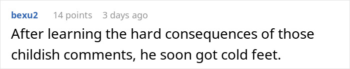 Comment about camp prank repercussions and cold feet. Comment about camp prank repercussions and cold feet.