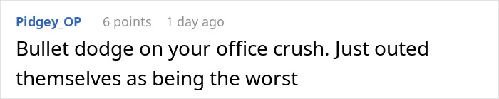 Text comment about HR director's mental breakdown and office dynamics. Text comment about HR director's mental breakdown and office dynamics.