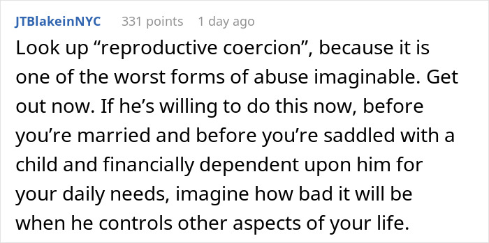Text warning about the dangers of reproductive coercion related to hiding birth control pills. Text warning about the dangers of reproductive coercion related to hiding birth control pills.