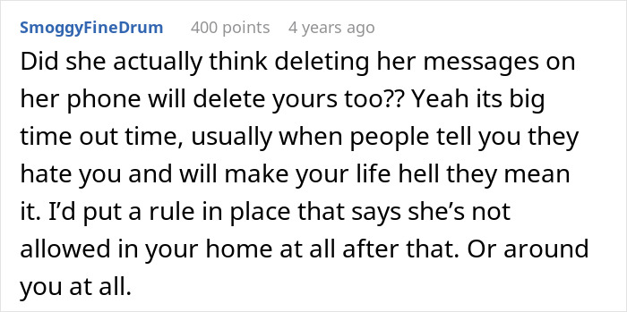 Comment discussing an unannounced visit from MIL causing upset, suggesting boundaries. Comment discussing an unannounced visit from MIL causing upset, suggesting boundaries.