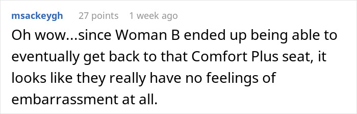 Woman Pays For Premium Seat On Long Flight, Verbally Abused By Two Ladies When She Refuses To Move Woman Pays For Premium Seat On Long Flight, Verbally Abused By Two Ladies When She Refuses To Move