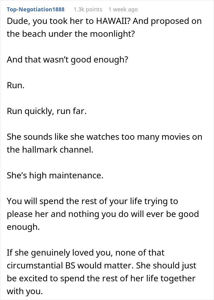 Text commentary on GF rejecting proposal for not being done the right way, expressing regret. Text commentary on GF rejecting proposal for not being done the right way, expressing regret.