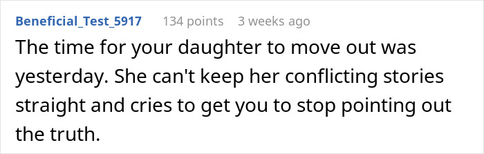 Reddit comment highlighting family tension and conflicting stories about a stepdad being a creep. Reddit comment highlighting family tension and conflicting stories about a stepdad being a creep.