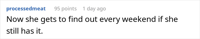 Reddit comment about refusing to take back a cheating girlfriend, humorous remark included. Reddit comment about refusing to take back a cheating girlfriend, humorous remark included.