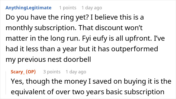 Forum discussion about subscription costs and product performance compared to a Nest doorbell. Forum discussion about subscription costs and product performance compared to a Nest doorbell.