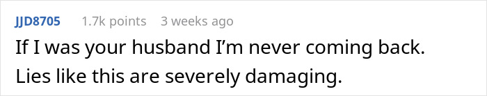 Reddit comment on teen's lies about stepdad, highlighting family distress and damage caused by false accusations. Reddit comment on teen's lies about stepdad, highlighting family distress and damage caused by false accusations.