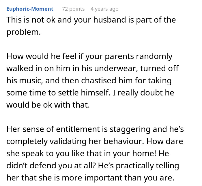 Text discussion about MIL visiting unannounced and her sense of entitlement. Text discussion about MIL visiting unannounced and her sense of entitlement.