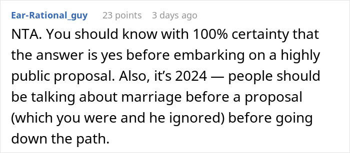 Text response discussing public proposal and private rejection advice. Text response discussing public proposal and private rejection advice.