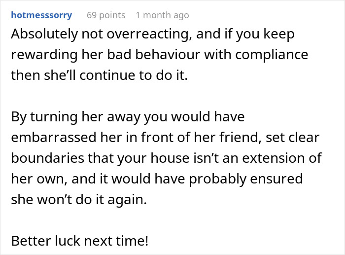 Text commentary discussing boundaries with a stranger arriving unannounced. Text commentary discussing boundaries with a stranger arriving unannounced.