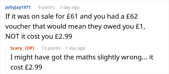 "Discussion on order costs in a comment thread, highlighting customer’s persistence in solving a delivery issue. "Discussion on order costs in a comment thread, highlighting customer’s persistence in solving a delivery issue.