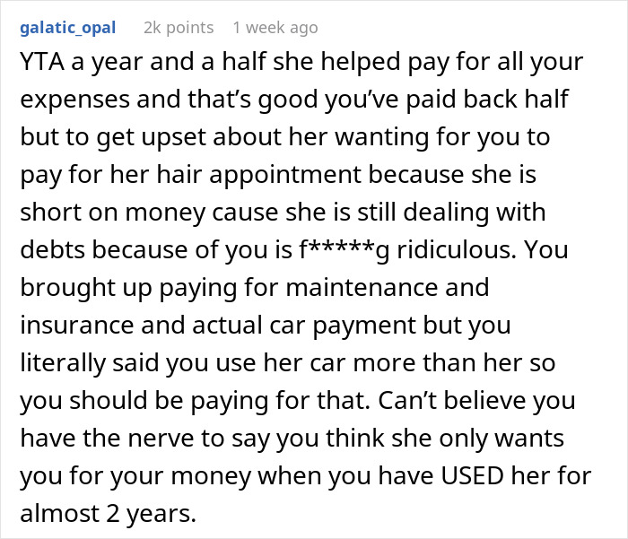 Text message criticizing a man for being unsupportive and financially dependent on his girlfriend. Text message criticizing a man for being unsupportive and financially dependent on his girlfriend.