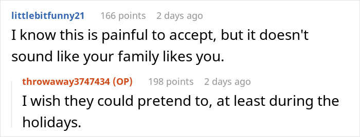 Family Thanksgiving dinner text exchange about acceptance and holiday dynamics. Family Thanksgiving dinner text exchange about acceptance and holiday dynamics.