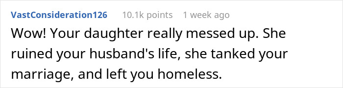 Comment discussing teen's lie about stepdad and its impact on family and marriage. Comment discussing teen's lie about stepdad and its impact on family and marriage.