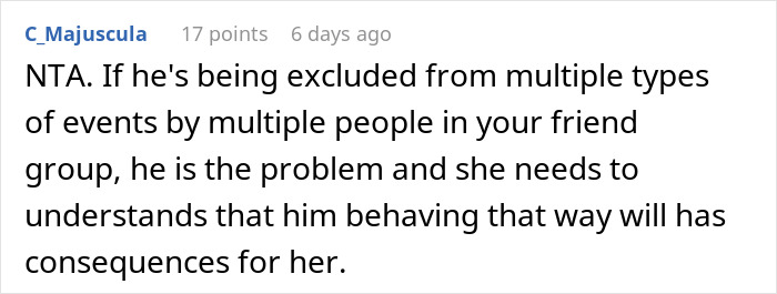Friend Angry Her Rude BF Isn’t Invited To Wedding, Livid Couple Refuses To Put Up With Him Friend Angry Her Rude BF Isn’t Invited To Wedding, Livid Couple Refuses To Put Up With Him