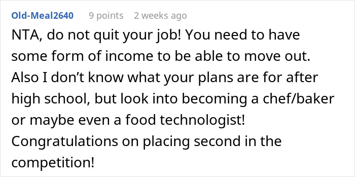 Mom Disappointed Daughter Thinks Winning Cooking Contest Is An Achievement Mom Disappointed Daughter Thinks Winning Cooking Contest Is An Achievement