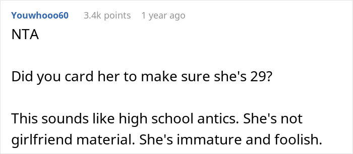 Reddit comment questioning maturity in girlfriend after lying test. Reddit comment questioning maturity in girlfriend after lying test.