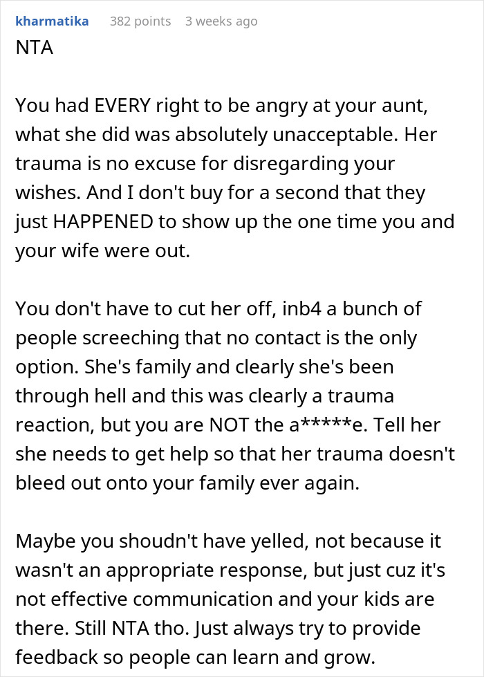 A Reddit post discussing family drama about nephews visiting grandparents. A Reddit post discussing family drama about nephews visiting grandparents.