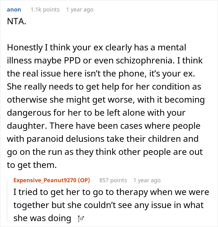 Reddit comments discussing concerns about a mom using a phone tracker on her daughter. Reddit comments discussing concerns about a mom using a phone tracker on her daughter.