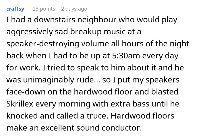 Text describing malicious compliance with loud roommates through music retaliation. Text describing malicious compliance with loud roommates through music retaliation.