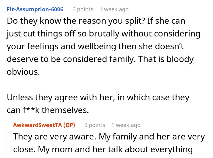 Discussion thread where a user seeks advice about family inviting an ex to Thanksgiving and Christmas. Discussion thread where a user seeks advice about family inviting an ex to Thanksgiving and Christmas.