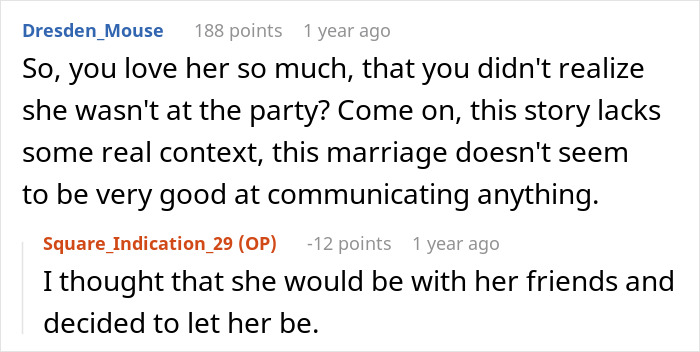 Reddit comments discussing a stepdaughter running away from a party thrown for her. Reddit comments discussing a stepdaughter running away from a party thrown for her.