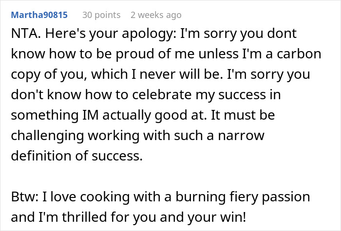 Mom Disappointed Daughter Thinks Winning Cooking Contest Is An Achievement Mom Disappointed Daughter Thinks Winning Cooking Contest Is An Achievement