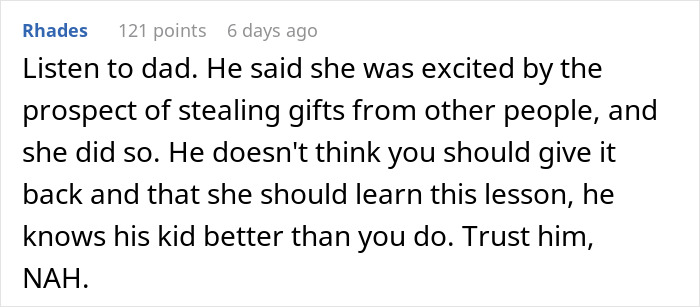 Dad Uses 10YO’s White Elephant Gift Being ‘Stolen’ To Teach A Lesson, Earns Praise Online Dad Uses 10YO’s White Elephant Gift Being ‘Stolen’ To Teach A Lesson, Earns Praise Online