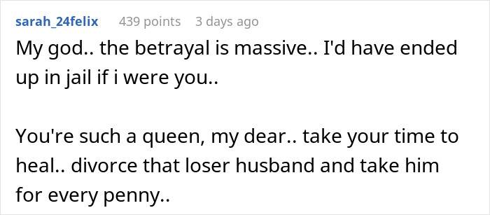 Text message about betrayal and advice on husband affair involving a neighbor's daughter. Text message about betrayal and advice on husband affair involving a neighbor's daughter.