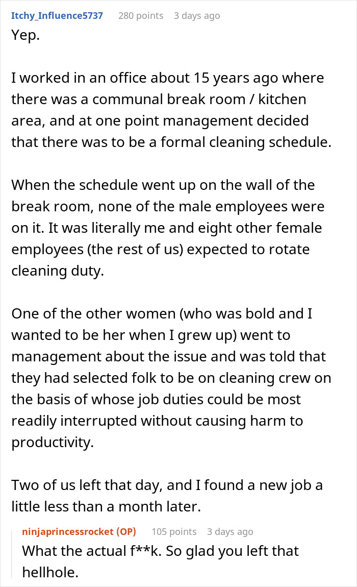 Office Christmas party drama unfolds as men avoid cleaning duties after a woman's objection. Office Christmas party drama unfolds as men avoid cleaning duties after a woman's objection.
