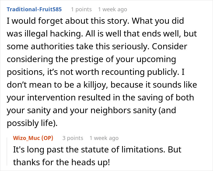 Reddit comments discussing a case involving Wi-Fi issues and hacking implications. Reddit comments discussing a case involving Wi-Fi issues and hacking implications.