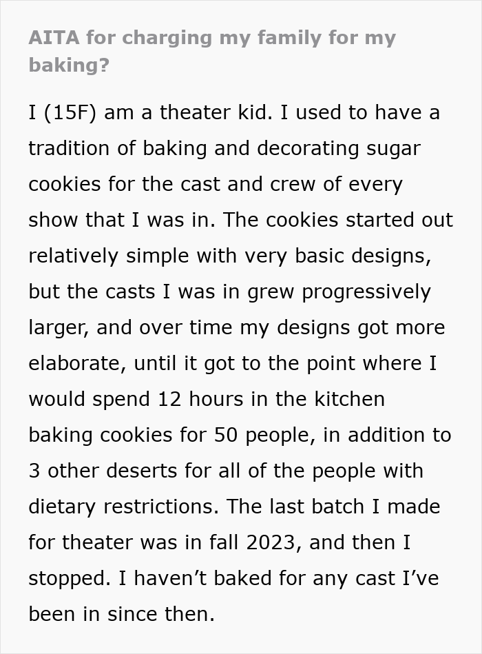 &ldquo;She&rsquo;s Family&rdquo;: Teen Refuses To Bake 100 Cookies For A Christmas Party For Free