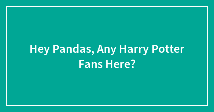 Hey Pandas, Any Harry Potter Fans Here? (Closed)