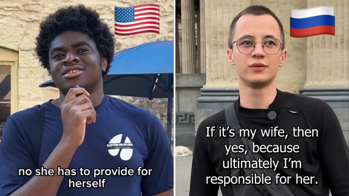 People Stunned After US And Russian Men Share Views On 100% Financially Supporting Their Partners