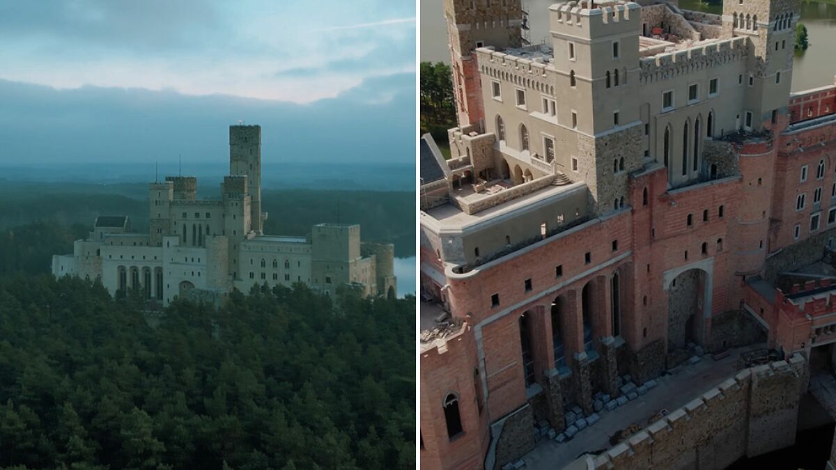 Mysterious Castle Found In The Middle Of A Frozen Lake Has People Scratching Their Heads