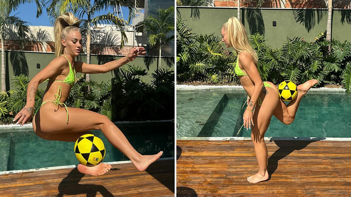 “World’s Sexiest Footballer” Alisha Lehmann Shows Off Her Skills On The Beach In The Maldives